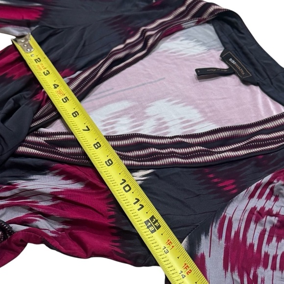 Y2K BCBGMaxazria Multicolor Watercolor Bodycon Party Cocktail Dress Size XS - Picture 8 of 9